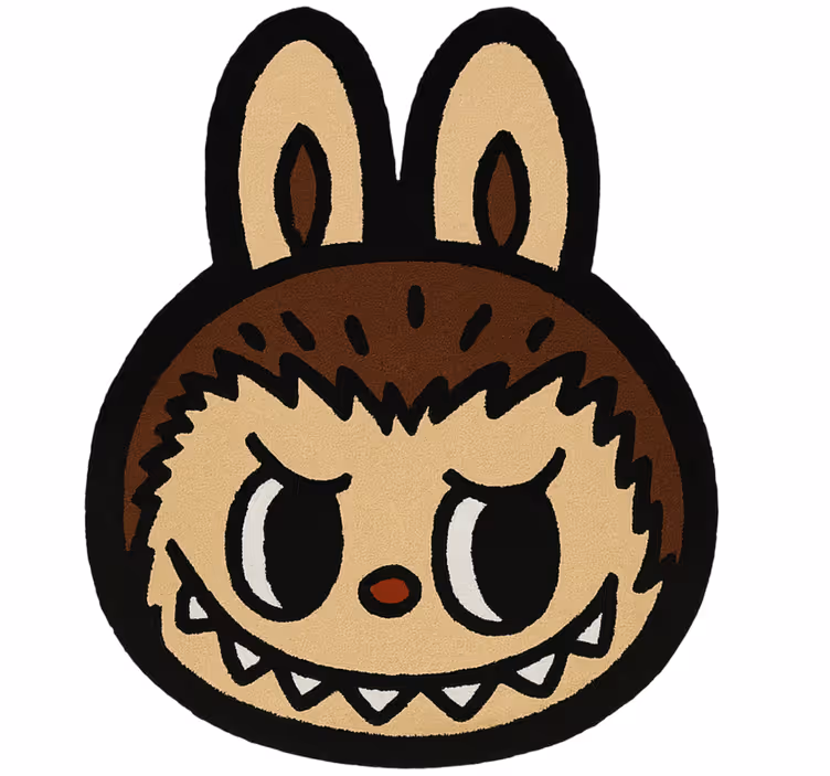 Kinderkamer rolgordijn classic bruin labubu - TenStickers