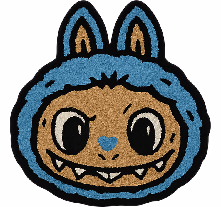 Kinderkamer rolgordijn blue labubu ontwerp - TenStickers