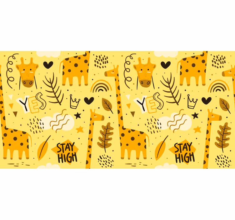 Kinderkamer rolgordijn giraffen - TenStickers