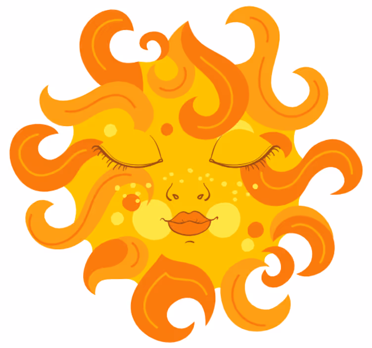 Kinderkamer rolgordijn female zon - TenStickers