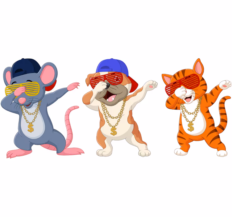 Kinderkamer rolgordijn dieren voor kinderen - TenStickers