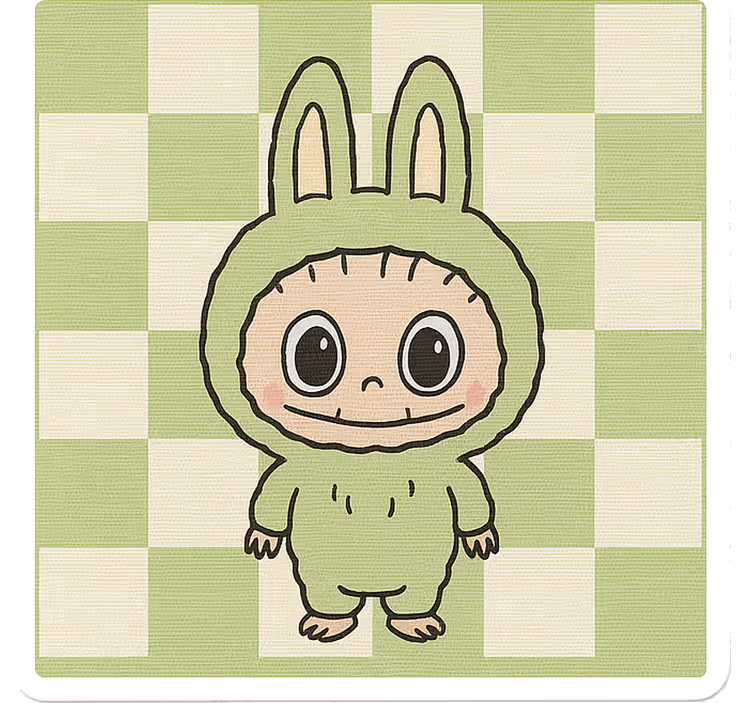 Kinderkamer rolgordijn monsterpop van canvas - TenStickers