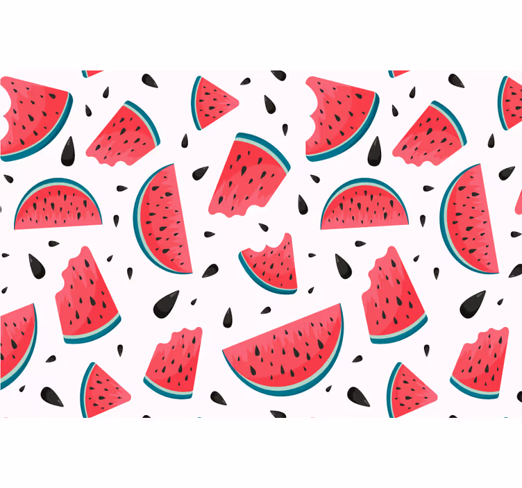 Kinderkamer rolgordijn met fris watermeloenpatroon - TenStickers