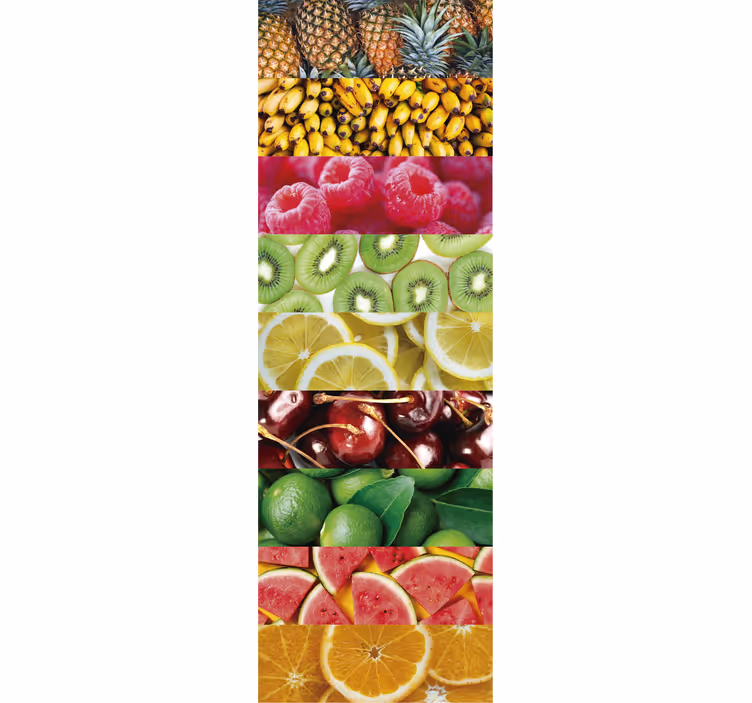 Keuken rolgordijn texturen fruit - TenStickers