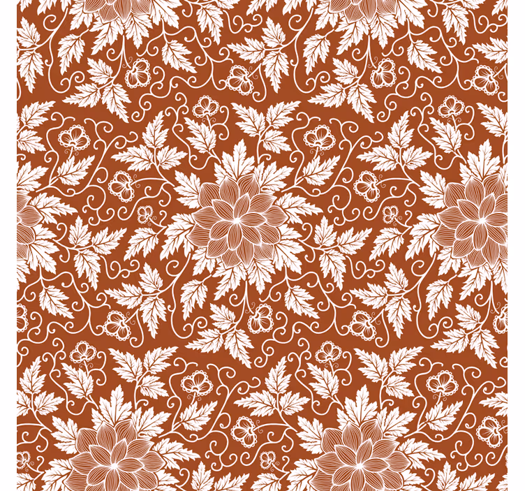 Keuken rolgordijn floral paisley tegel koelkast - TenStickers