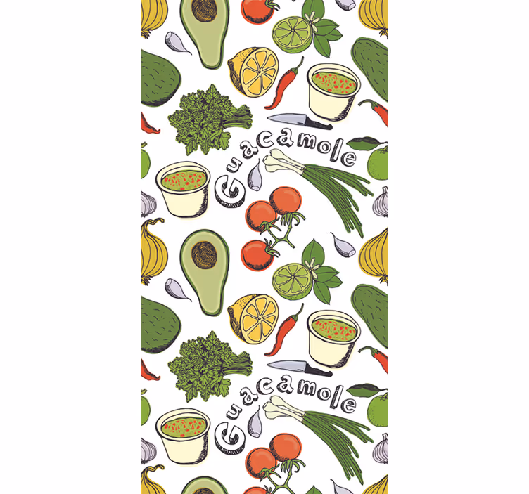 Keuken rolgordijn decoratief vinyl mexicaanse vruchten - TenStickers