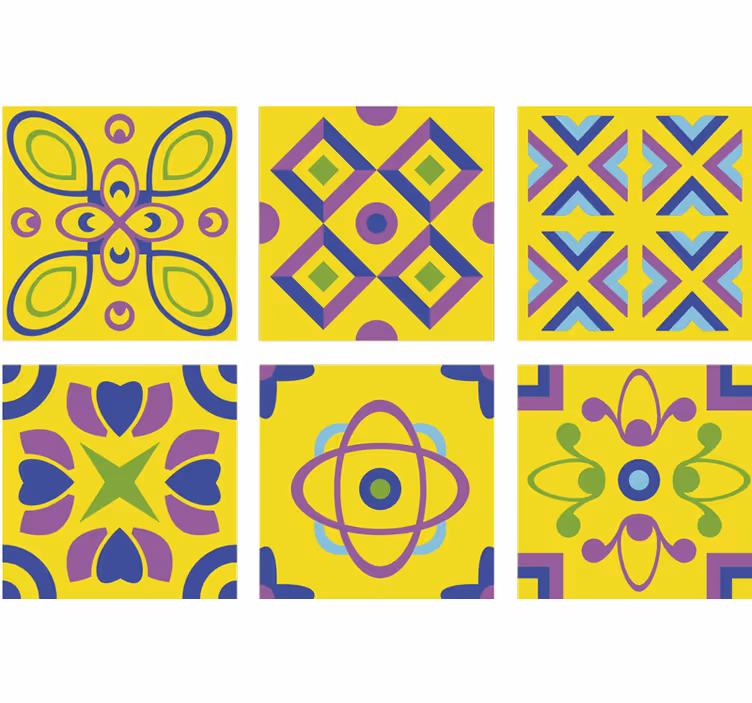 Keuken rolgordijn psychedelische symmetrieën - TenStickers