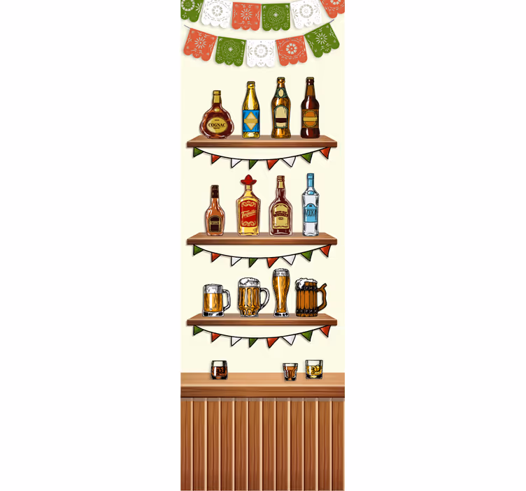 Keuken rolgordijn decoratief tequila - TenStickers