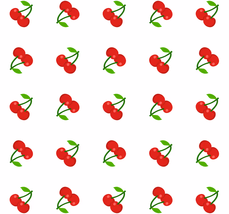 Keuken rolgordijn kersenconfetti - TenStickers