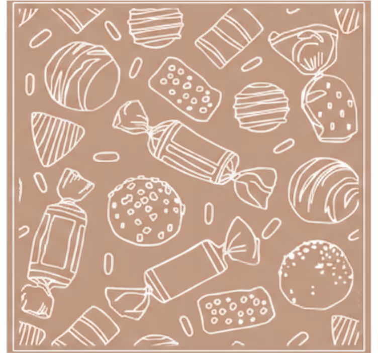 Keuken rolgordijn azulejo caramelos - TenStickers