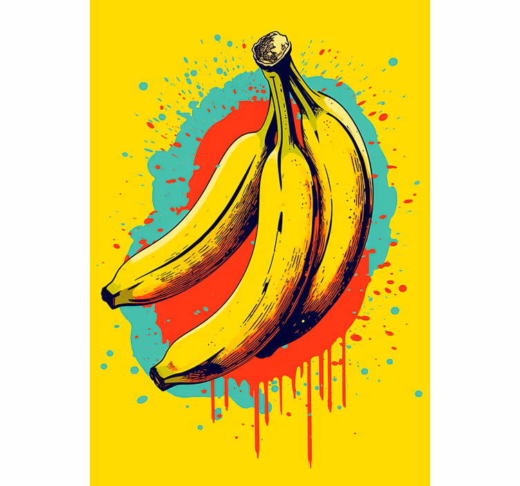 Keuken rolgordijn drie bananen - TenStickers