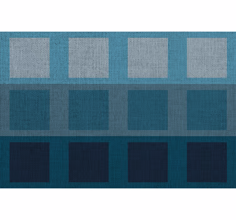 Blauw rolgordijn moderne blauwe patronen - TenStickers