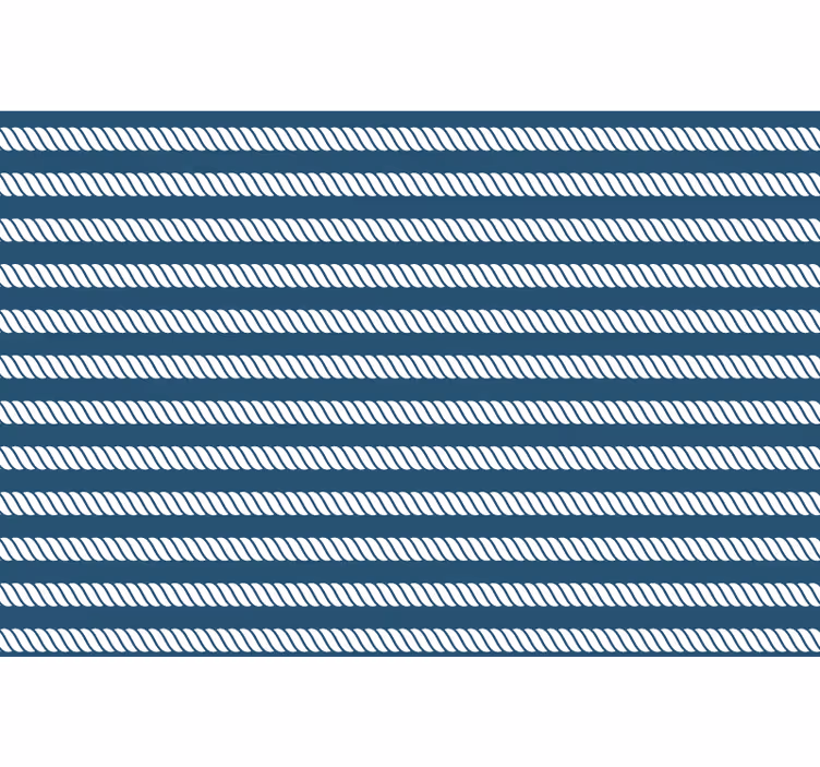 Blauw rolgordijn marine touw - TenStickers