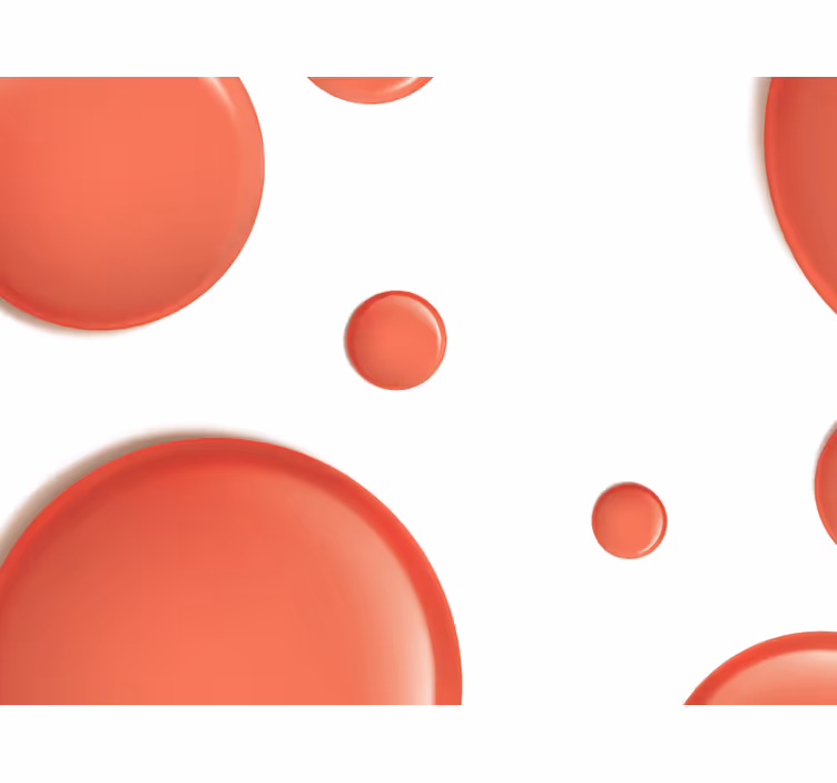 Rood rolgordijn rode cirkel - TenStickers