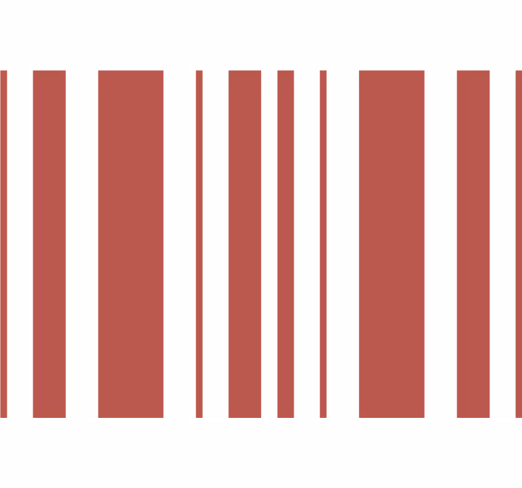 Rood rolgordijn met rood en witte strepen - TenStickers