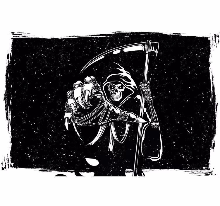 Rolgordijn zwart evil silhouette originele sticker - TenStickers