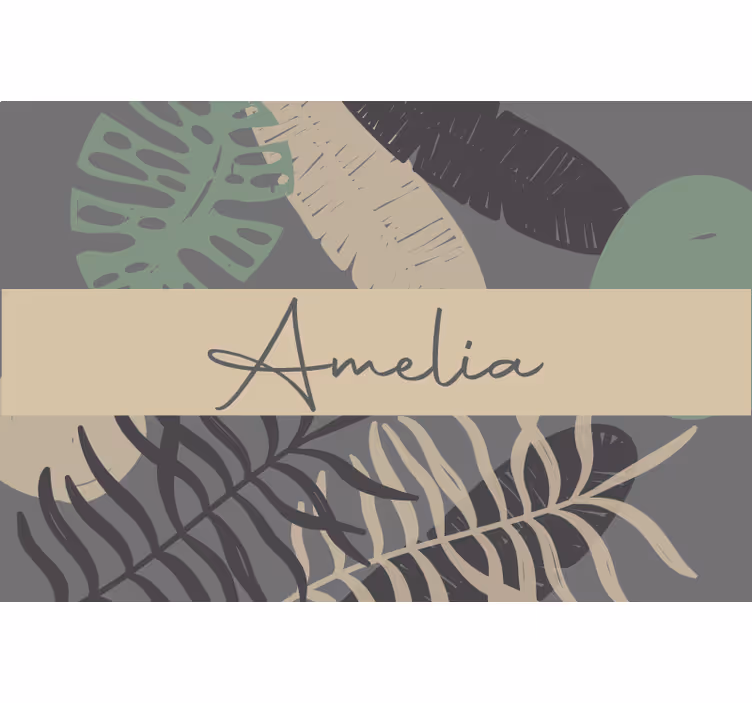 Rolgordijn beige in boho stijl jungle - TenStickers