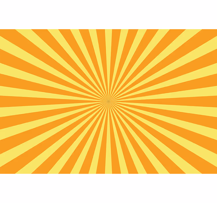 Oranje rolgordijn abstracte zonsondergang met oranje tinten - TenStickers