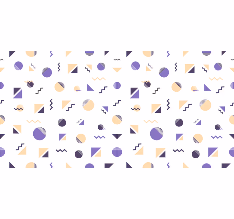 Rolgordijn slaapkamer gekleurde geometrische vormen - TenStickers