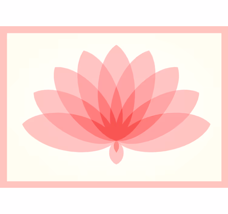 Rolgordijn slaapkamer lotus enkele bloem - TenStickers