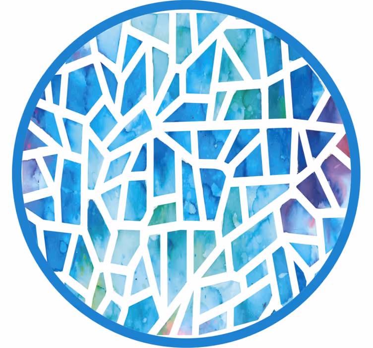 Rolgordijn slaapkamer mosaic design - TenStickers