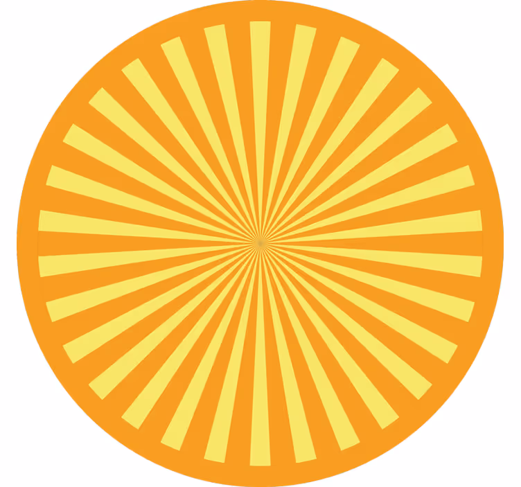 Rolgordijn slaapkamer abstracte zonsondergang oranje tonen - TenStickers