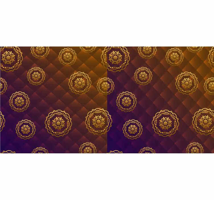 Rolgordijn slaapkamer multicolor elegante mandala - TenStickers