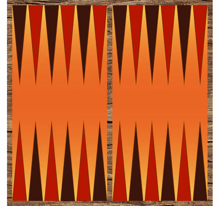 Kinderkamer rolgordijn backgammon speelkleed - TenStickers