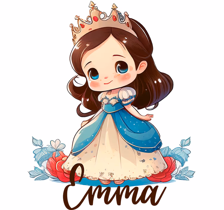 Kinderkamer rolgordijn prinses kinderkamer - TenStickers