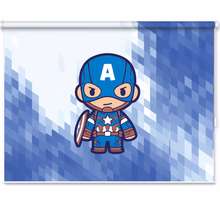 Kinderkamer rolgordijn superhelden avengers kinderen - TenStickers
