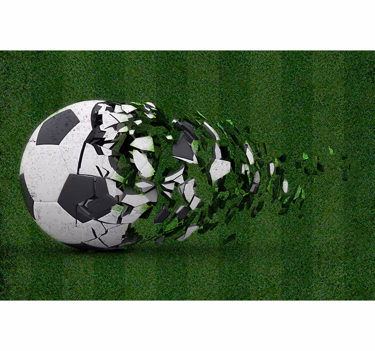 Kinderkamer rolgordijn jeugdvoetbal - TenStickers