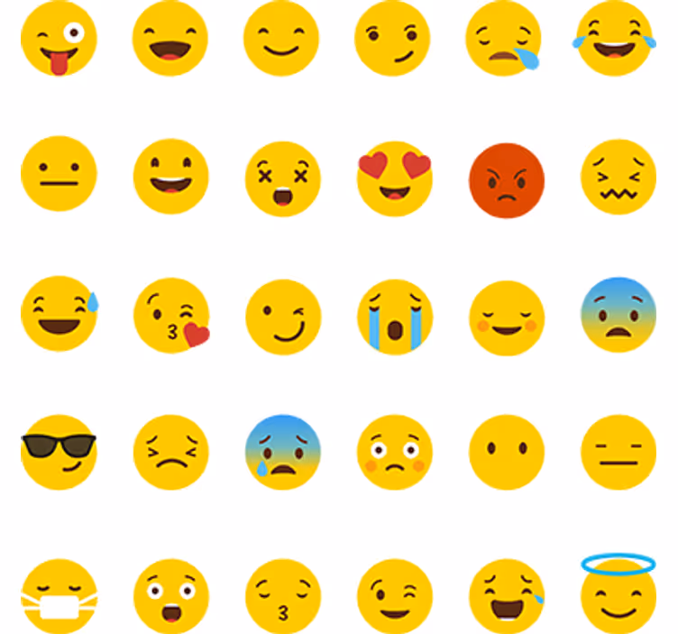 Rolgordijn tienerkamer collectie whatsapp iconen - TenStickers