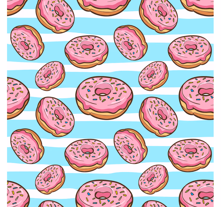 Rolgordijn tienerkamer maak je blij met donut - TenStickers