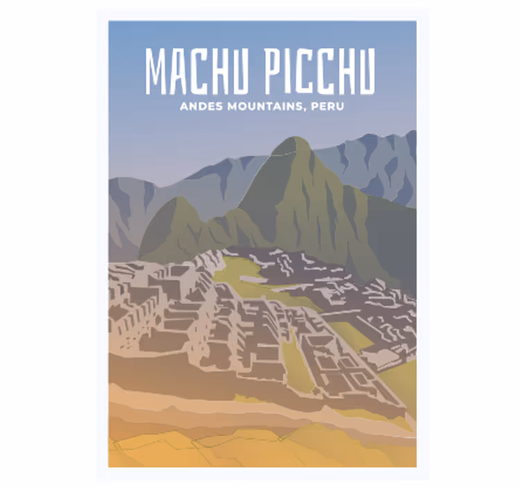 Rolgordijn tienerkamer machupichu - TenStickers