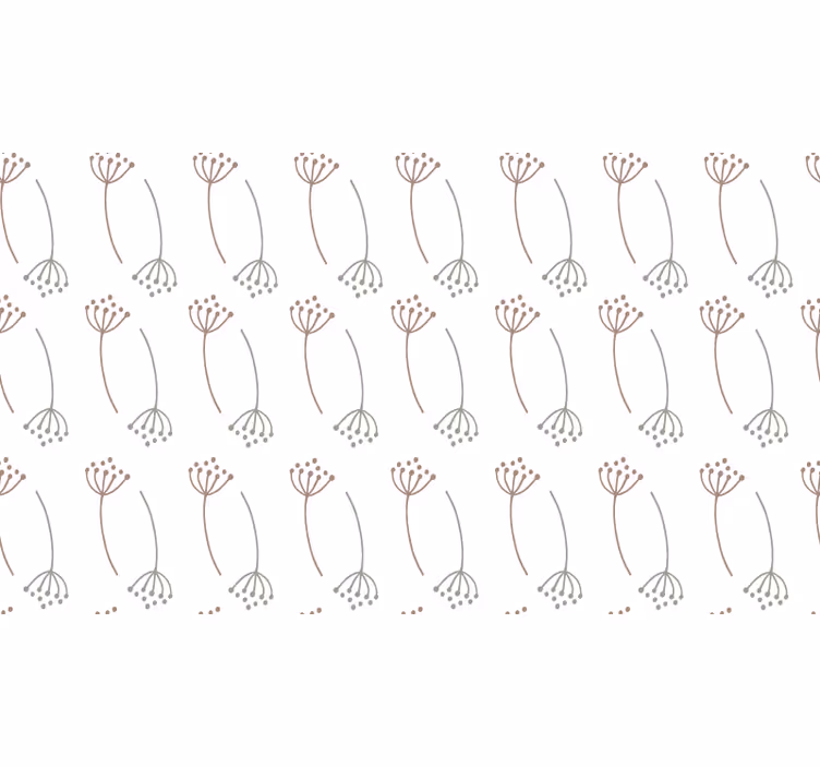 Wit rolgordijn met pastel paardenbloemdesign - TenStickers