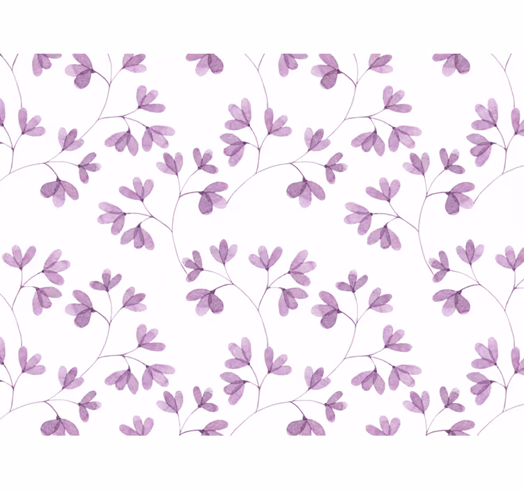 Rolgordijn bloemen paars patroon - TenStickers