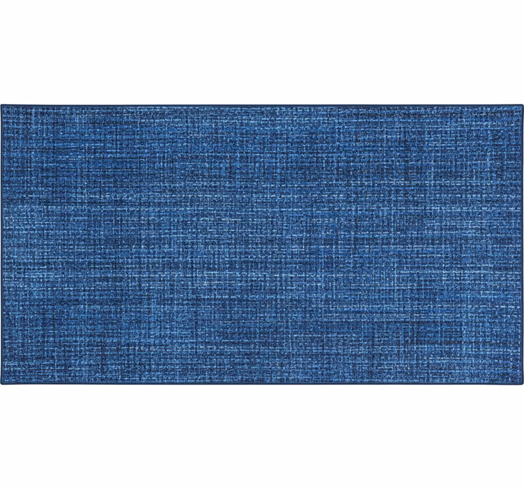Patronen rolgordijn blauw stofeffect - TenStickers