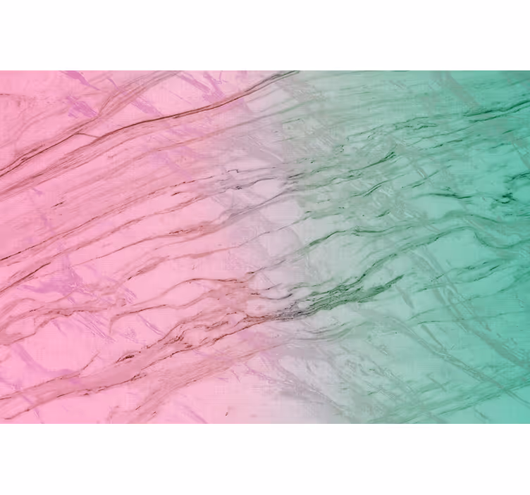 Patronen rolgordijn in roze en groene pastelkleuren - TenStickers