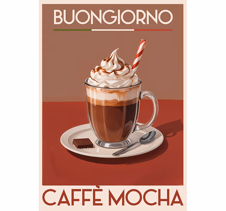 Rolgordijn vintage "mocha" koffie - TenStickers
