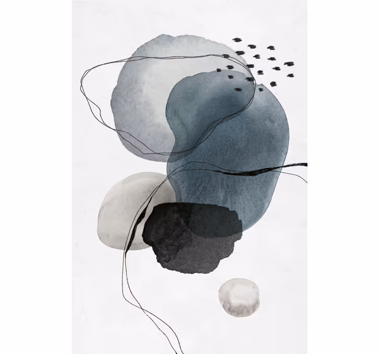 Kantoor rolgordijn abstracte vormen - TenStickers
