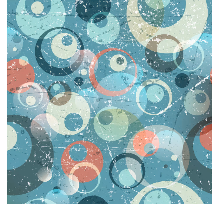 Kantoor rolgordijn abstracte cirkels - TenStickers