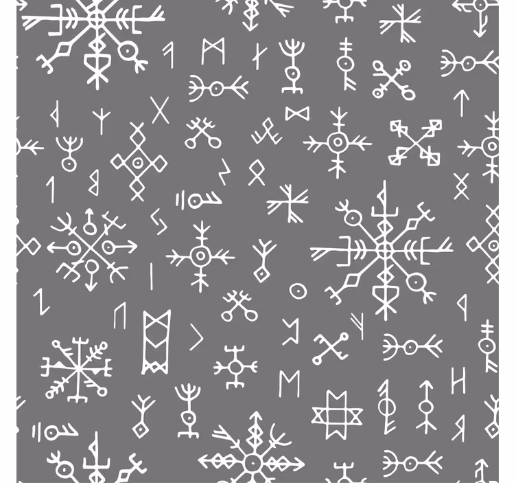 Rolgordijn grijs met grijs en wit nordic design - TenStickers