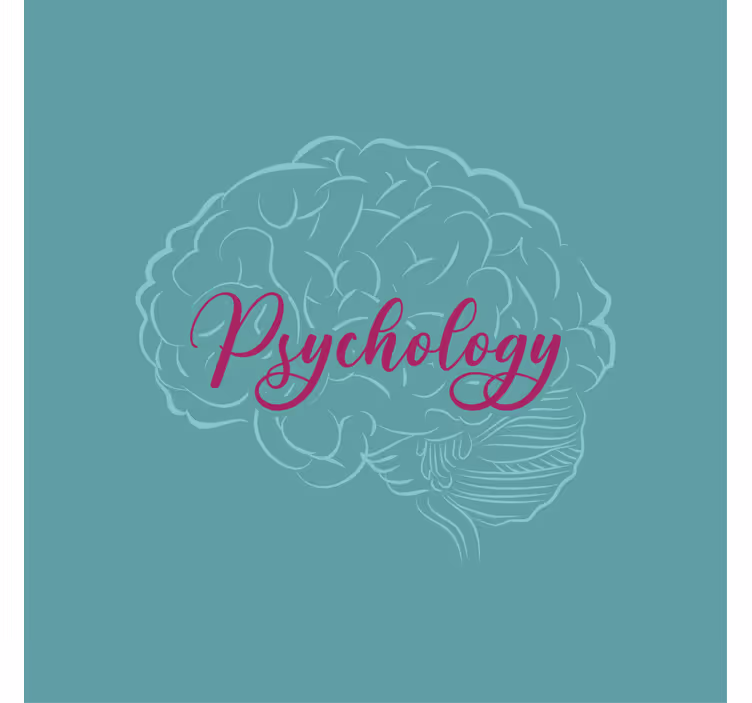 Kantoor rolgordijn psychology brein - TenStickers