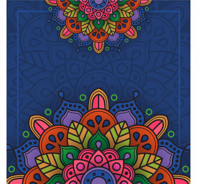Kantoor rolgordijn mandala tekening - TenStickers