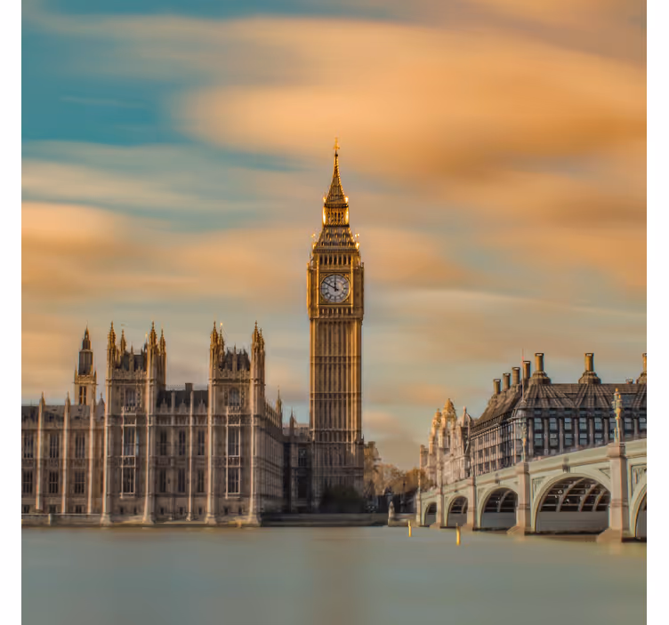 Kantoor rolgordijn london big ben moderne fotografie - TenStickers