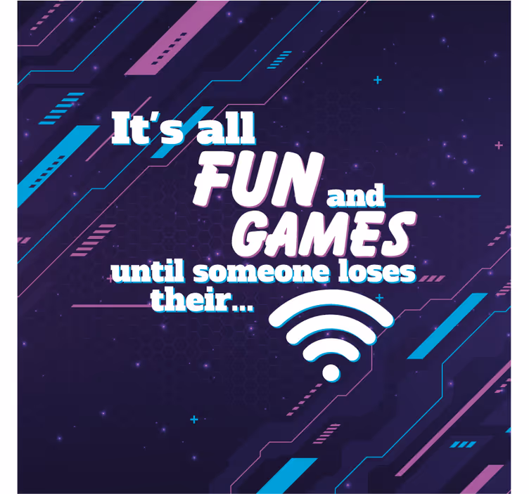 Kantoor rolgordijn funny joke wifi - TenStickers