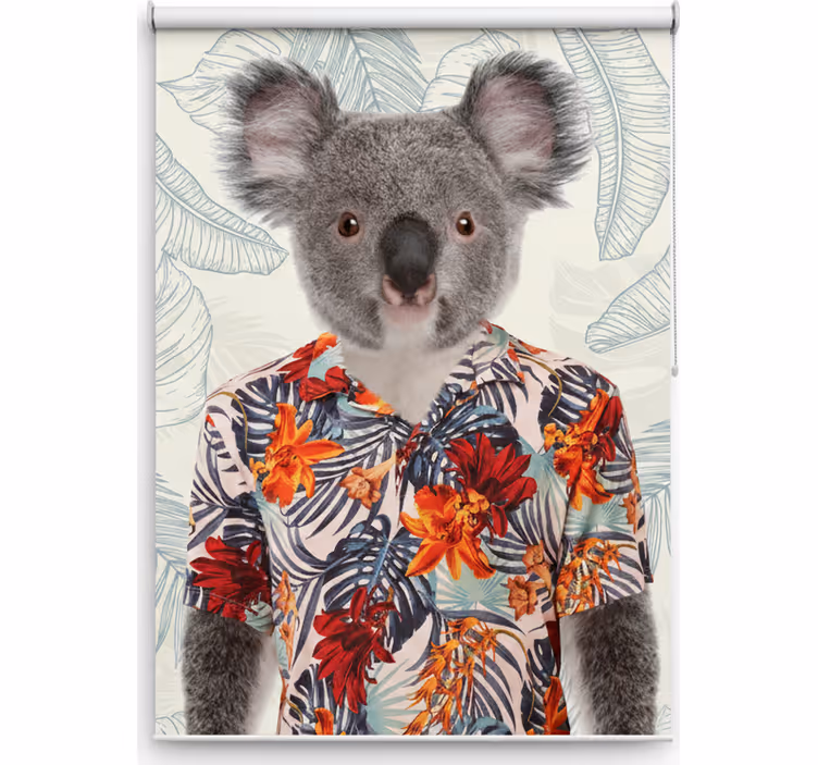 Rolgordijn tienerkamer elegant koala - TenStickers
