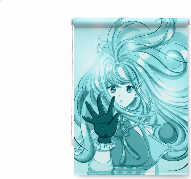 Rolgordijn tienerkamer anime meisje - TenStickers
