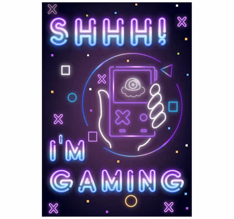Rolgordijn tienerkamer i am gaming - TenStickers