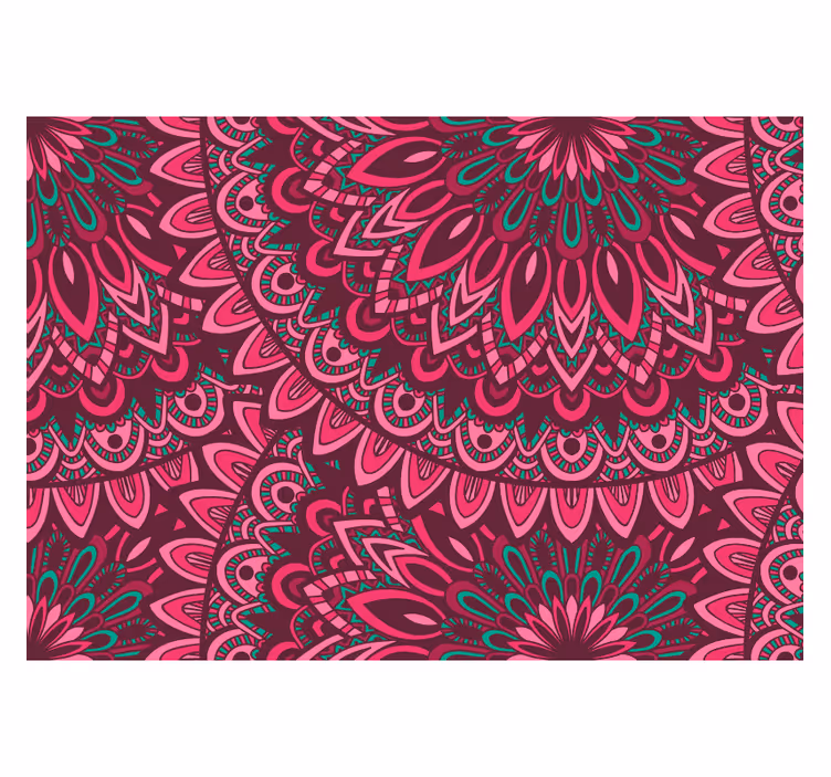 Zen rolgordijn mandala: roze expressie - TenStickers